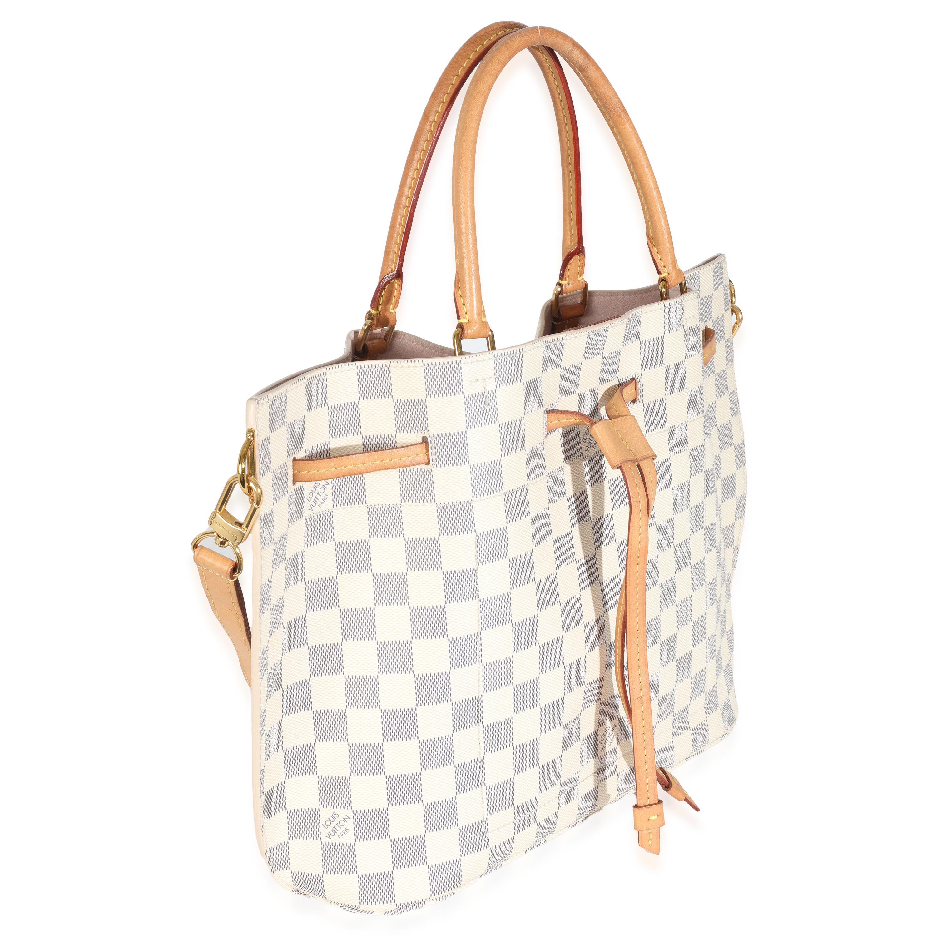 Beige Louis Vuitton Damier Azur Canvas Girolata en vente