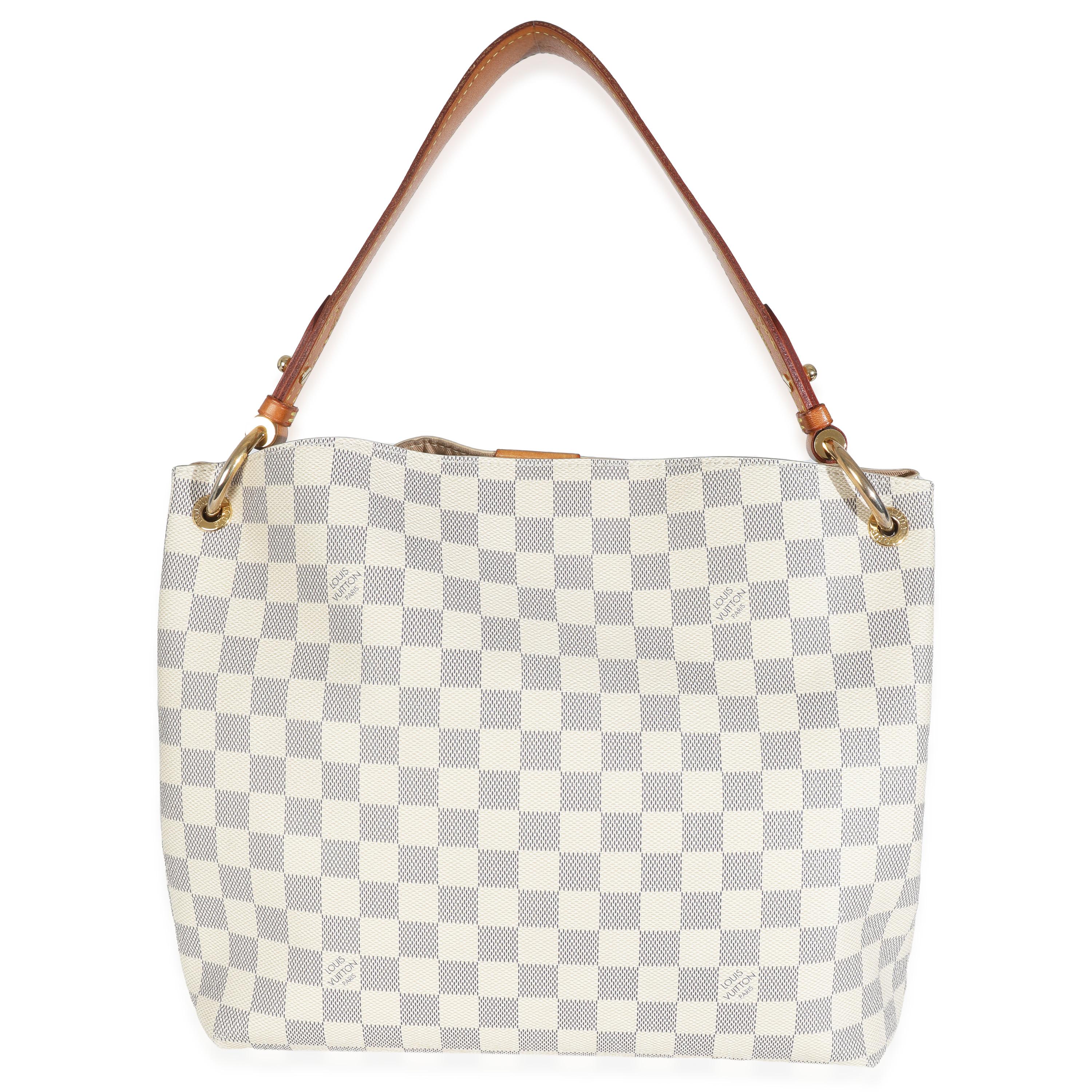 Titolo dell'elenco: Louis Vuitton Damier Azur Canvas Graceful PM
SKU: 147689
MSRP: 1990.00 USD
Condizioni: Usato 
Descrizione della condizione: Presentata nella collezione Autunno/Inverno, la borsa Graceful di Louis Vuitton è l'alternativa slouchy