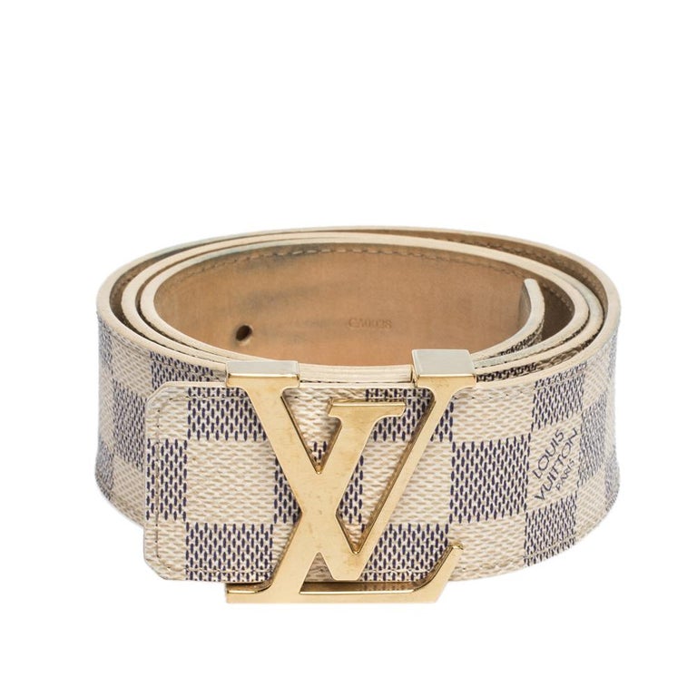 Louis Vuitton Damier Azur Canvas Initiales Belt 90CM at 1stDibs | louis  vuitton belt damier azur, damier azur belt, louis vuitton belt initiales damier  azur