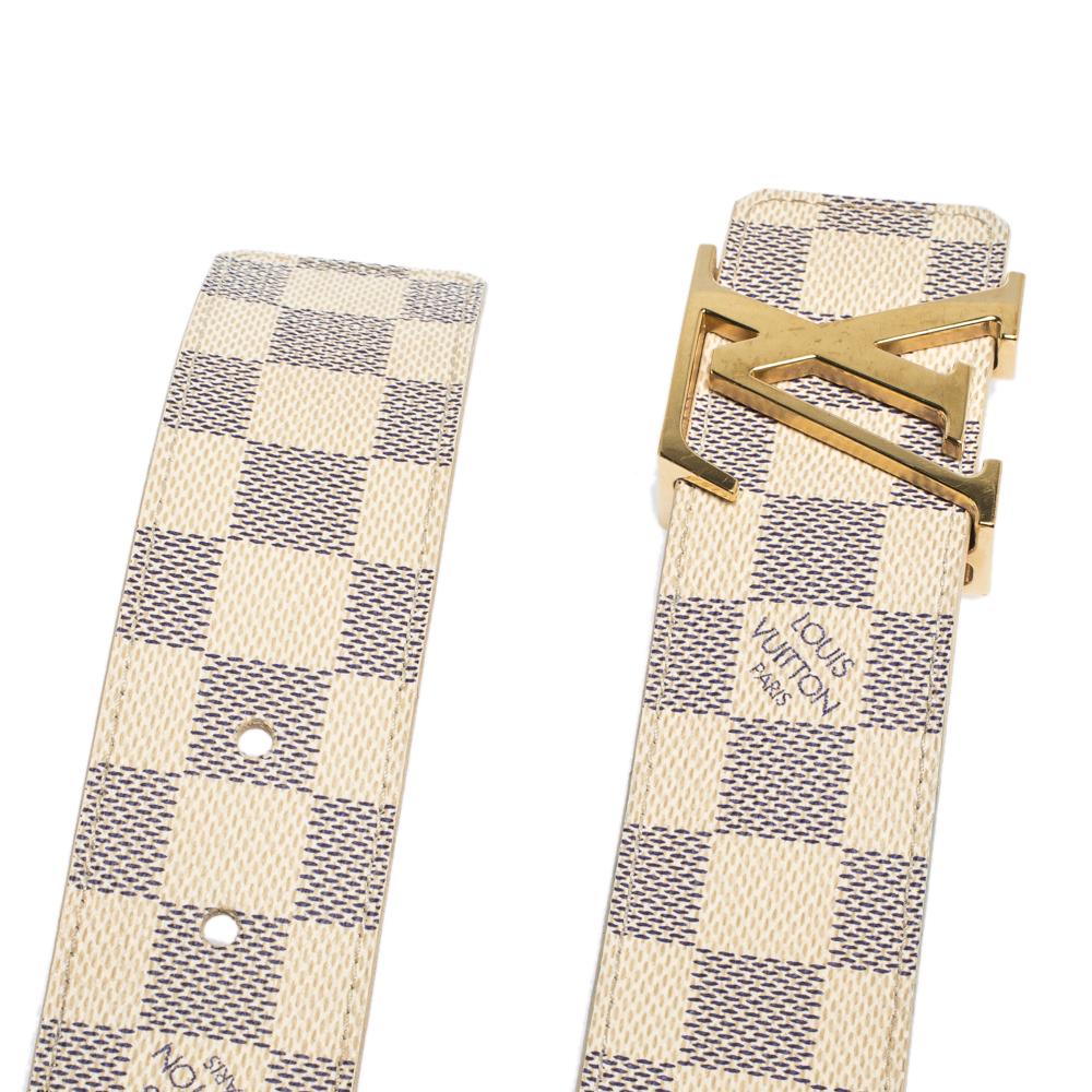 damier azur belt