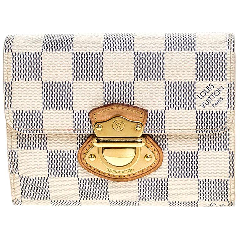 Louis Vuitton Damier Azur Canvas Joey Compact Wallet