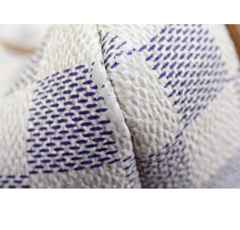 Louis Vuitton Damier Azur Canvas Leather Totally PM Tote Bag 6