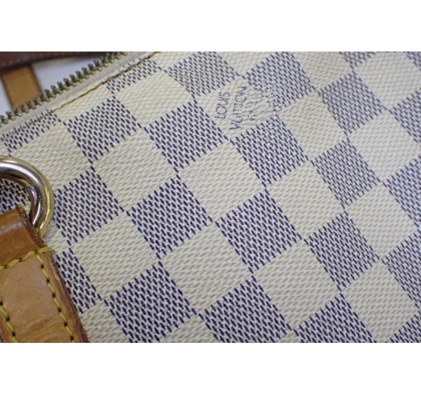 Louis Vuitton Damier Azur Canvas Leather Totally PM Tote Bag 8