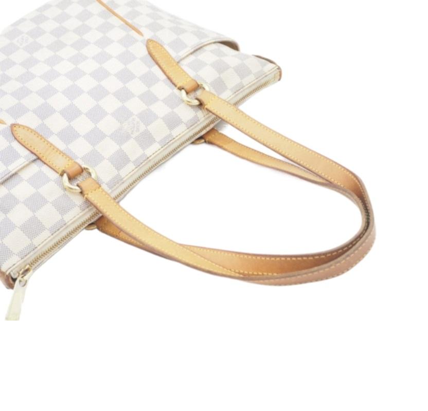 Louis Vuitton Damier Azur Canvas Leather Totally PM Tote Bag 5