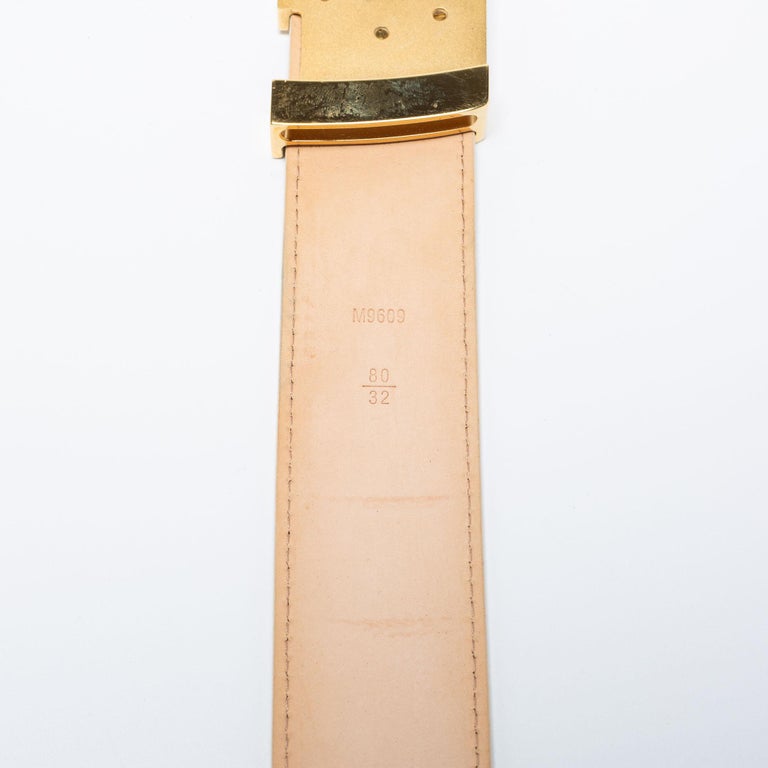 Authentic Louis Vuitton Belt in Damier Azur #1015015
