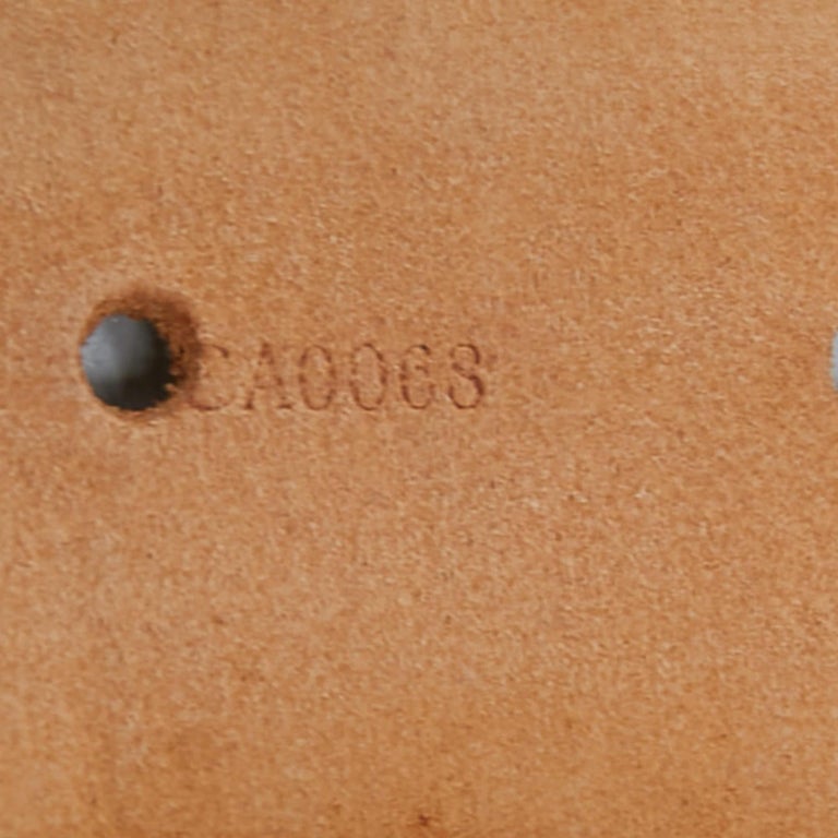 Louis Vuitton Damier Azur Canvas LV Initiales Belt 85CM at 1stDibs