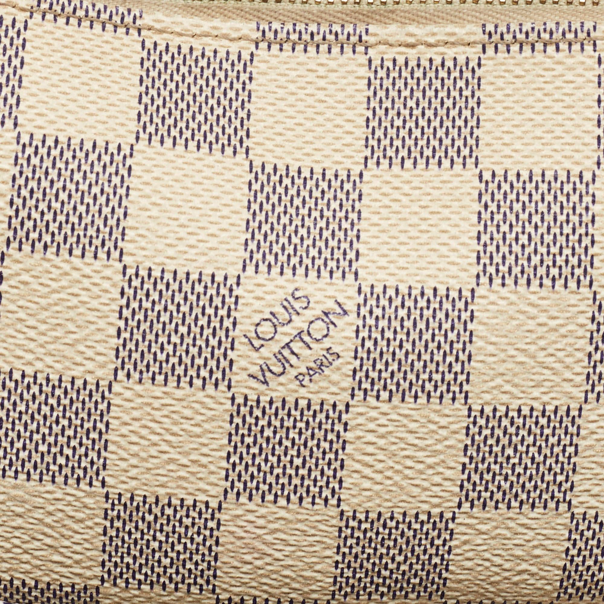 Women's Louis Vuitton Damier Azur Canvas Mini Pochette Accessoires