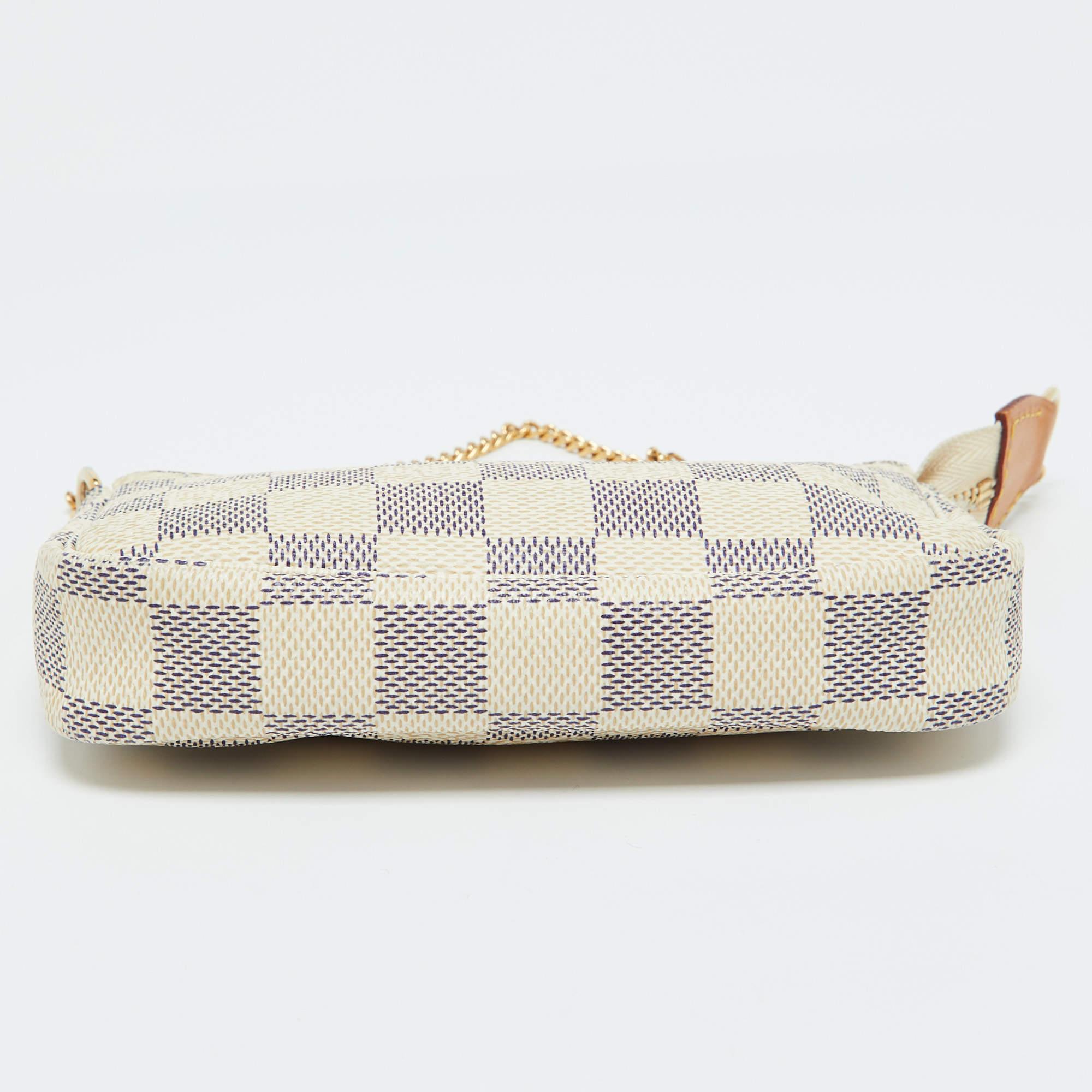 Louis Vuitton Damier Azur Canvas Mini Pochette Accessoires 1