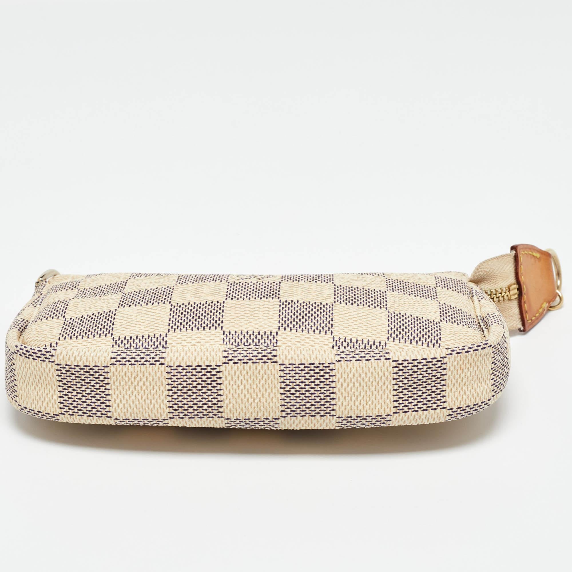 Louis Vuitton Damier Azur Canvas Mini Pochette Accessoires 2