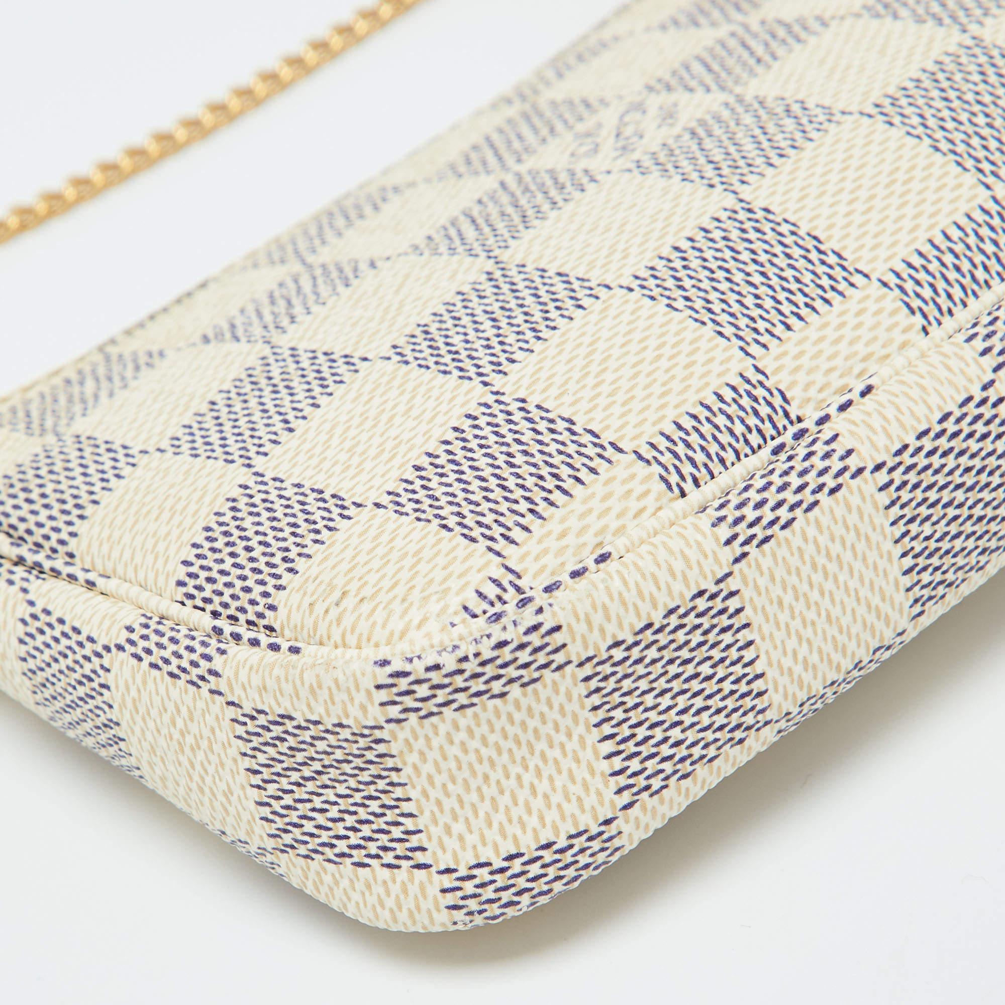 Louis Vuitton Damier Azur Canvas Mini Pochette Accessoires 4