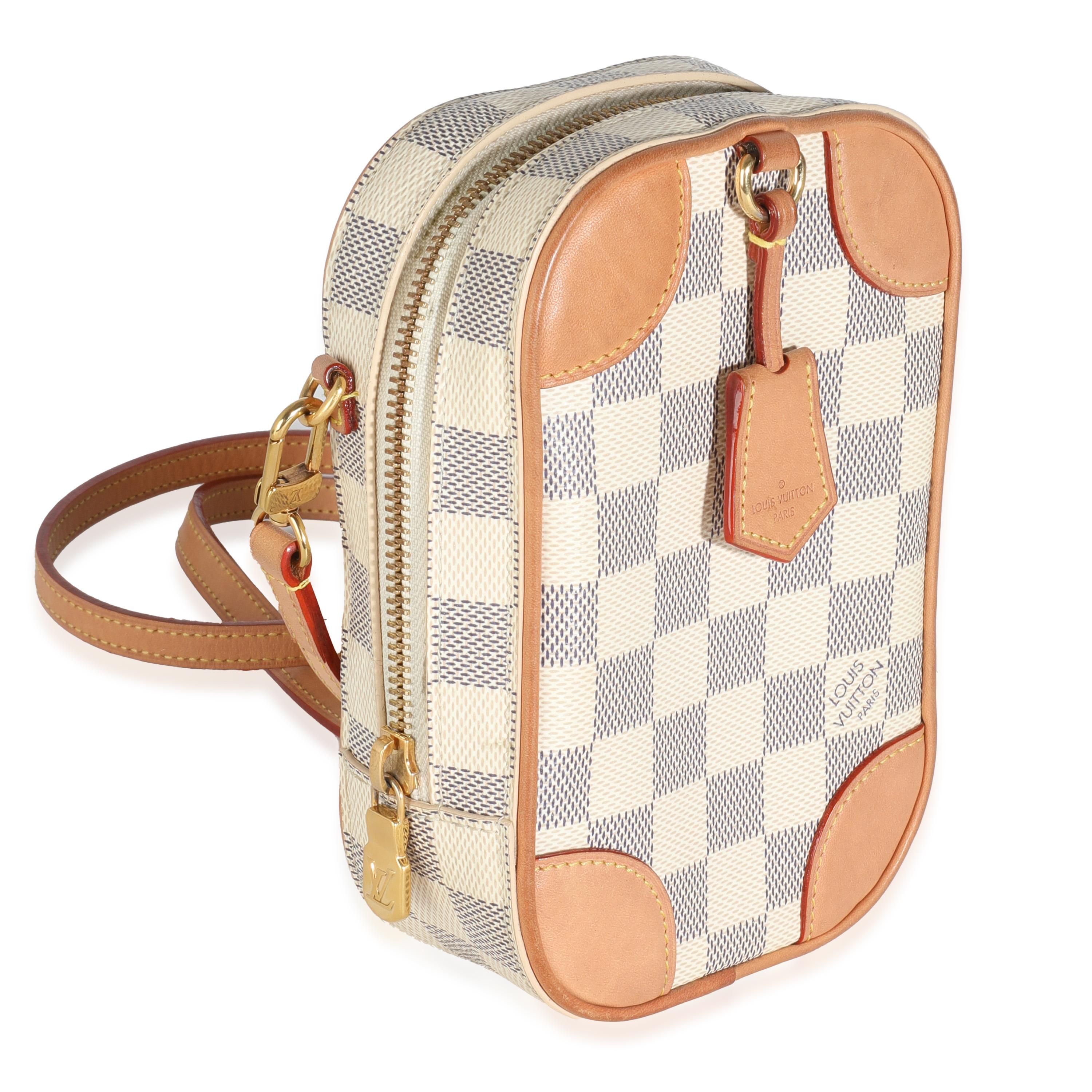Beige Louis Vuitton Damier Azur Canvas NeoKapi For Sale