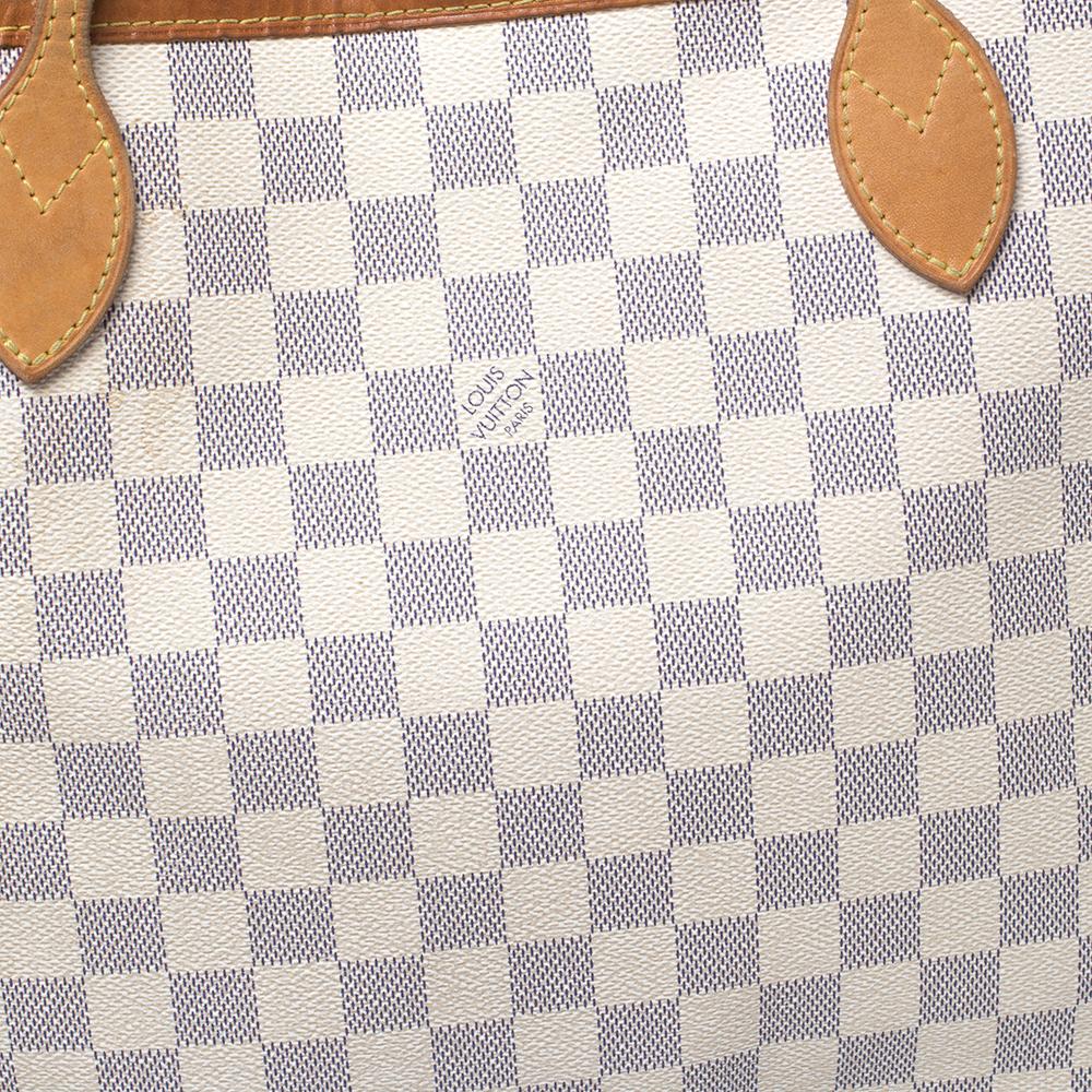 Louis Vuitton Damier Azur Canvas Neverfull MM Bag 3
