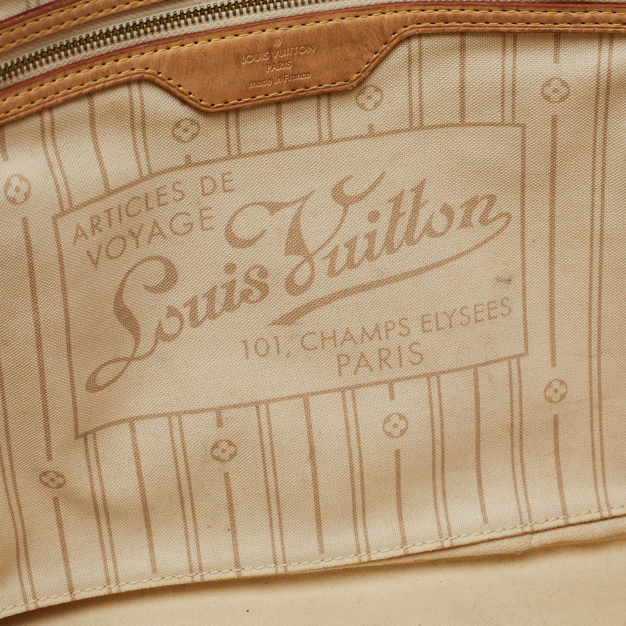 Louis Vuitton Damier Azur Canvas Neverfull MM Bag For Sale 10