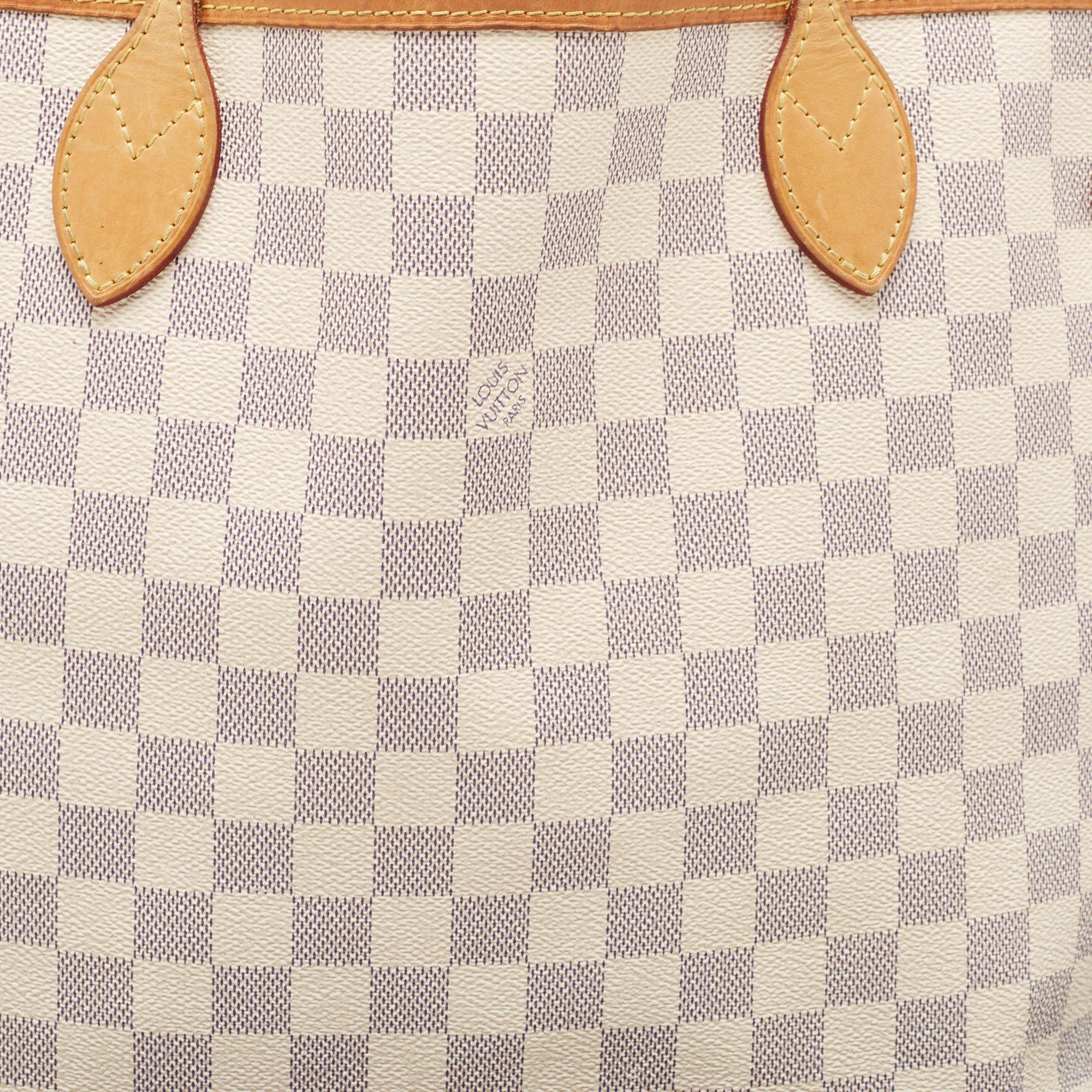 Louis Vuitton Damier Azur Canvas Neverfull MM Bag 11