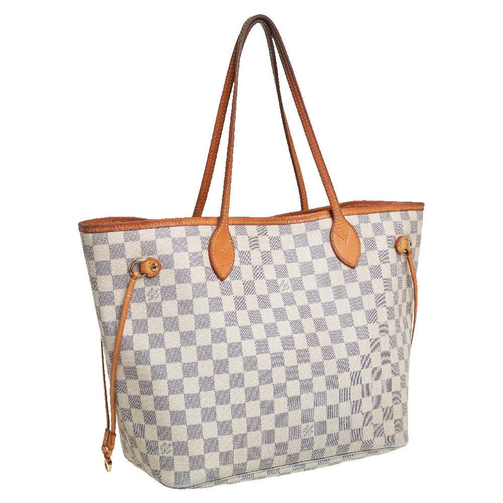 louis vuitton neverfull damier azur