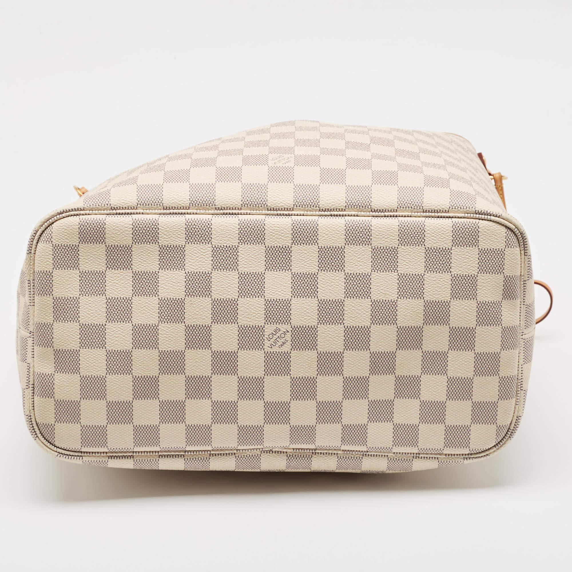 Louis Vuitton Damier Azur Canvas Neverfull MM Bag 2
