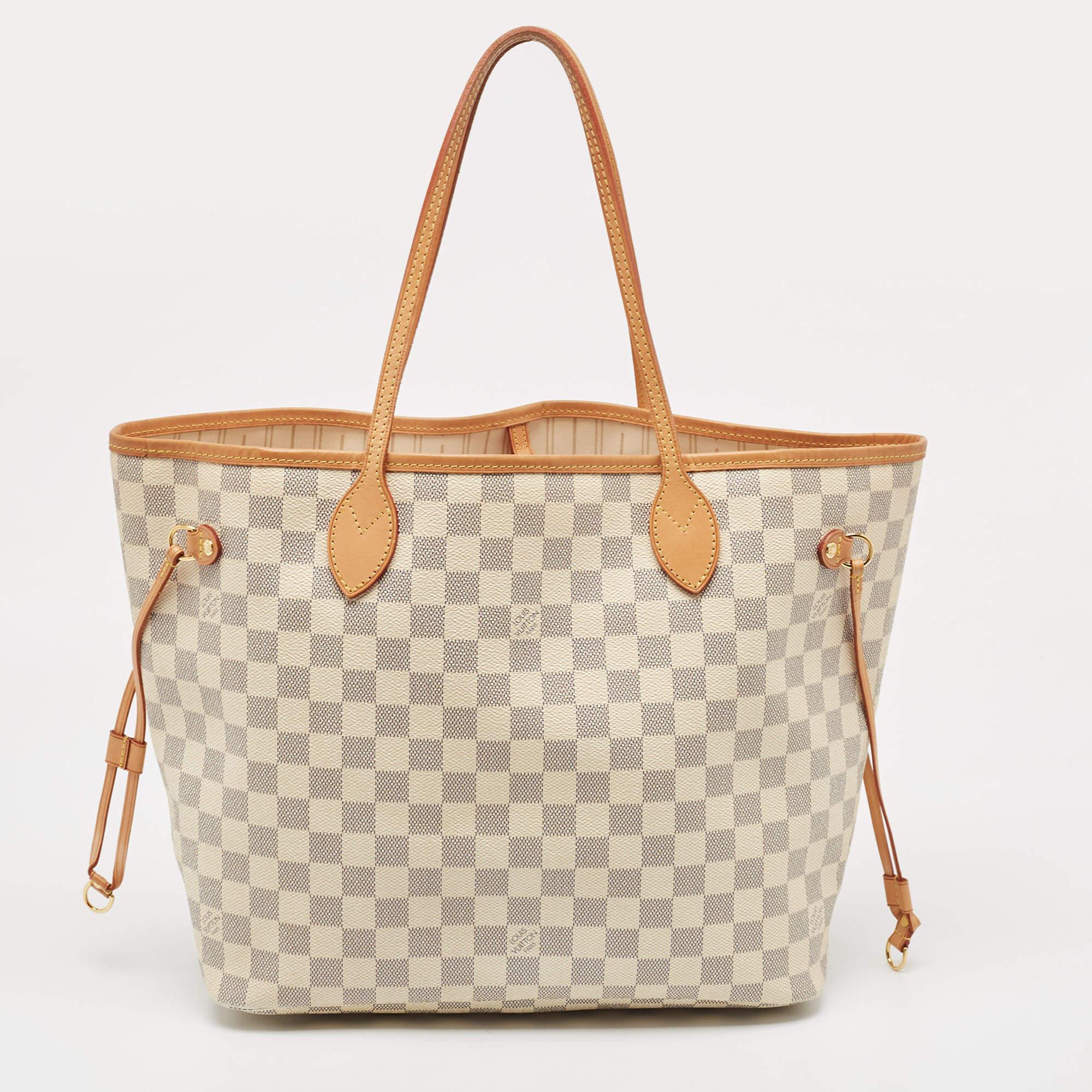 Louis Vuitton Damier Azur Canvas Neverfull MM Bag 2