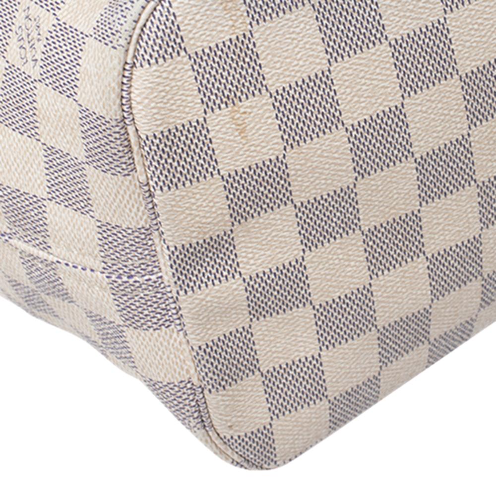 Women's Louis Vuitton Damier Azur Canvas Neverfull MM Bag