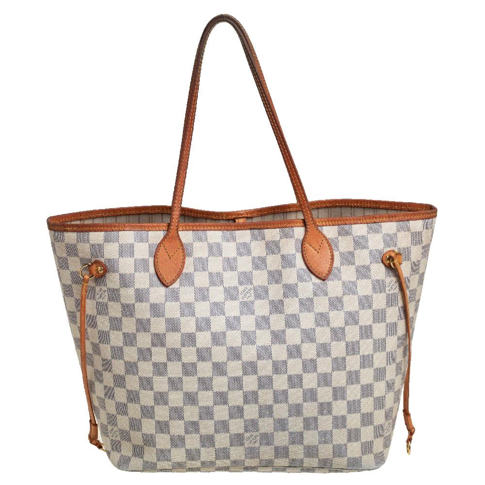 Louis Vuitton Damier Azur Canvas Neverfull MM Bag