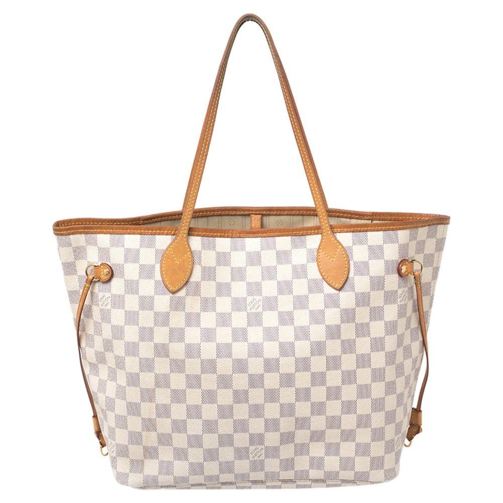 Louis Vuitton Damier Azur Canvas Neverfull MM Bag