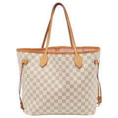Louis Vuitton Damier Azur Canvas Neverfull MM Bag