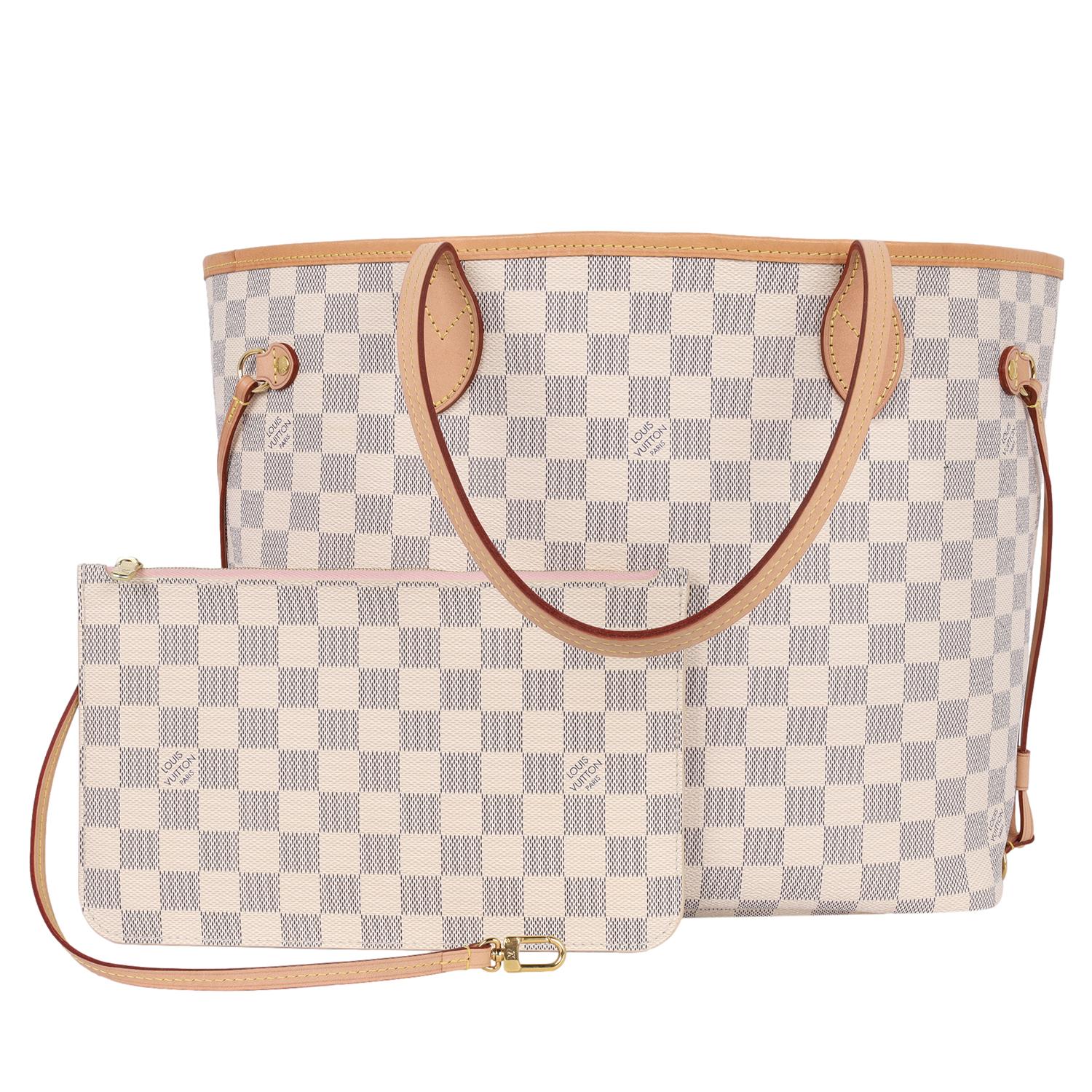 Louis Vuitton Damier Azur Canvas Neverfull MM Tote 5