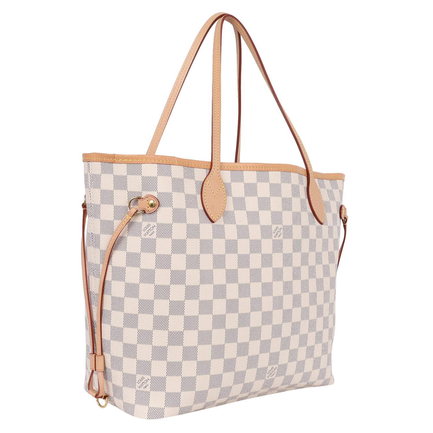 Louis Vuitton Damier Azur Canvas Neverfull MM Tote 3