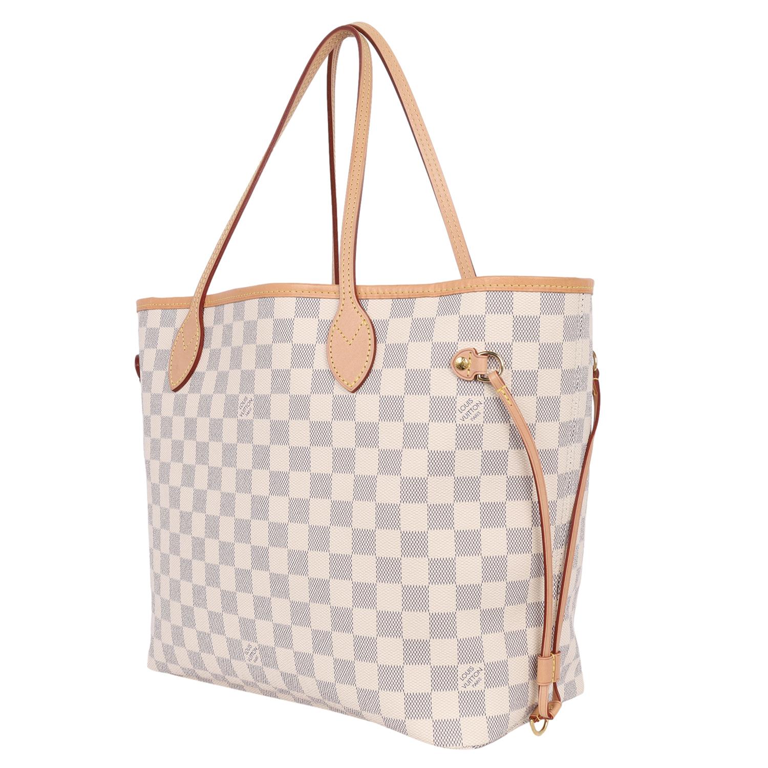 Louis Vuitton Damier Azur Canvas Neverfull MM Tote 4