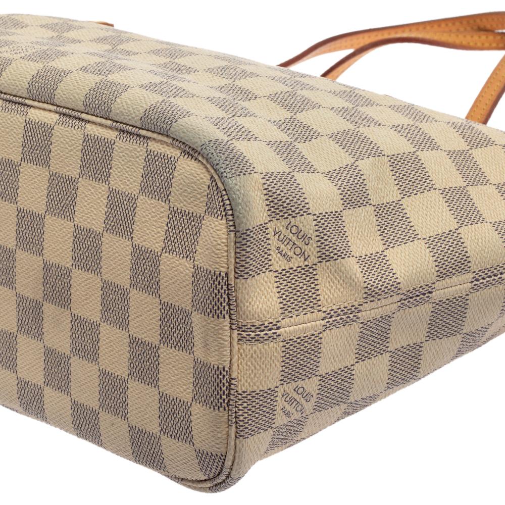 Louis Vuitton Damier Azur Canvas Neverfull PM Bag 3