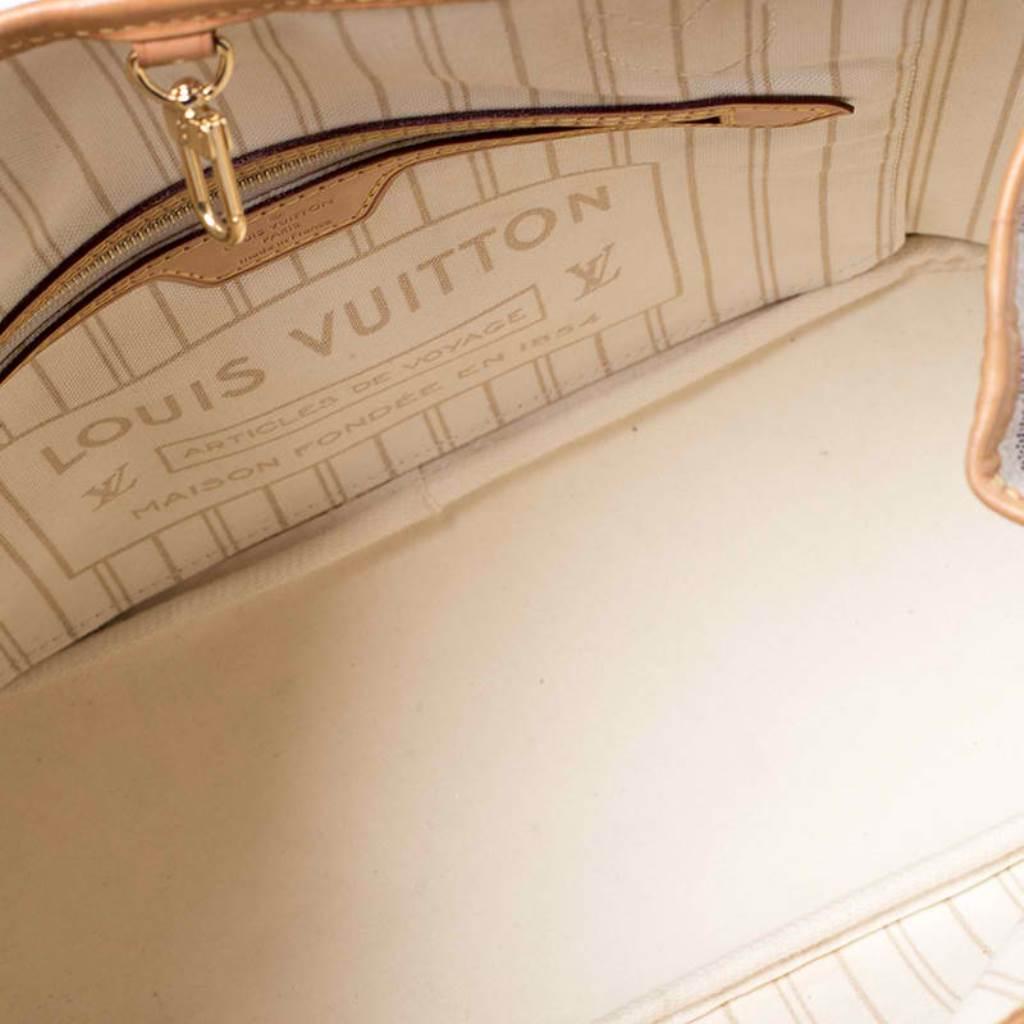 Louis Vuitton Damier Azur Canvas Neverfull PM Bag 3