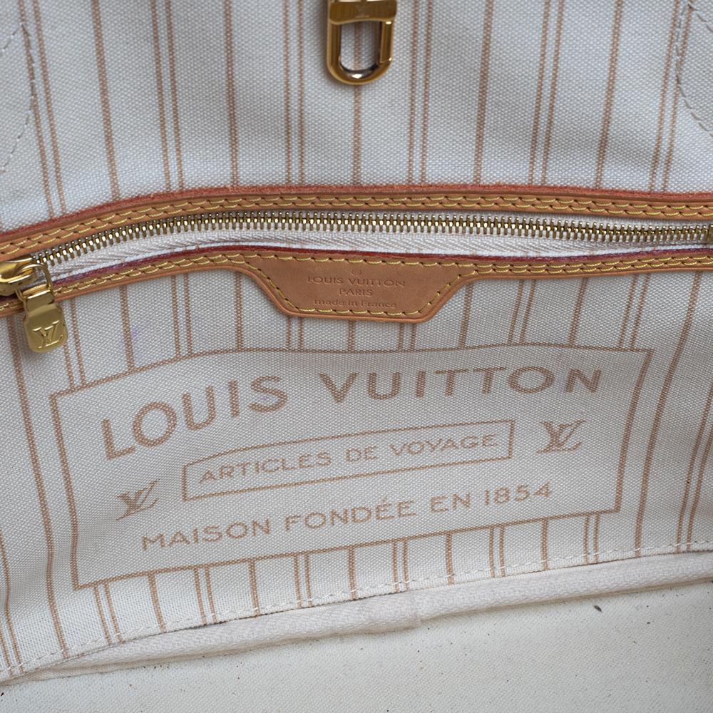 Louis Vuitton Damier Azur Canvas Neverfull PM Bag 4