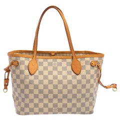 Louis Vuitton Damier Azur Neverfull PM Tasche aus Segeltuch