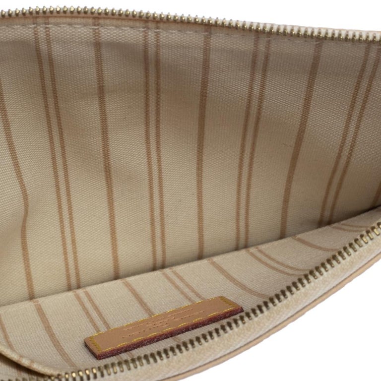 Louis Vuitton Damier Azur Porto Cervo Trunks Neverfull Pouch - Neutrals  Clutches, Handbags - LOU676110