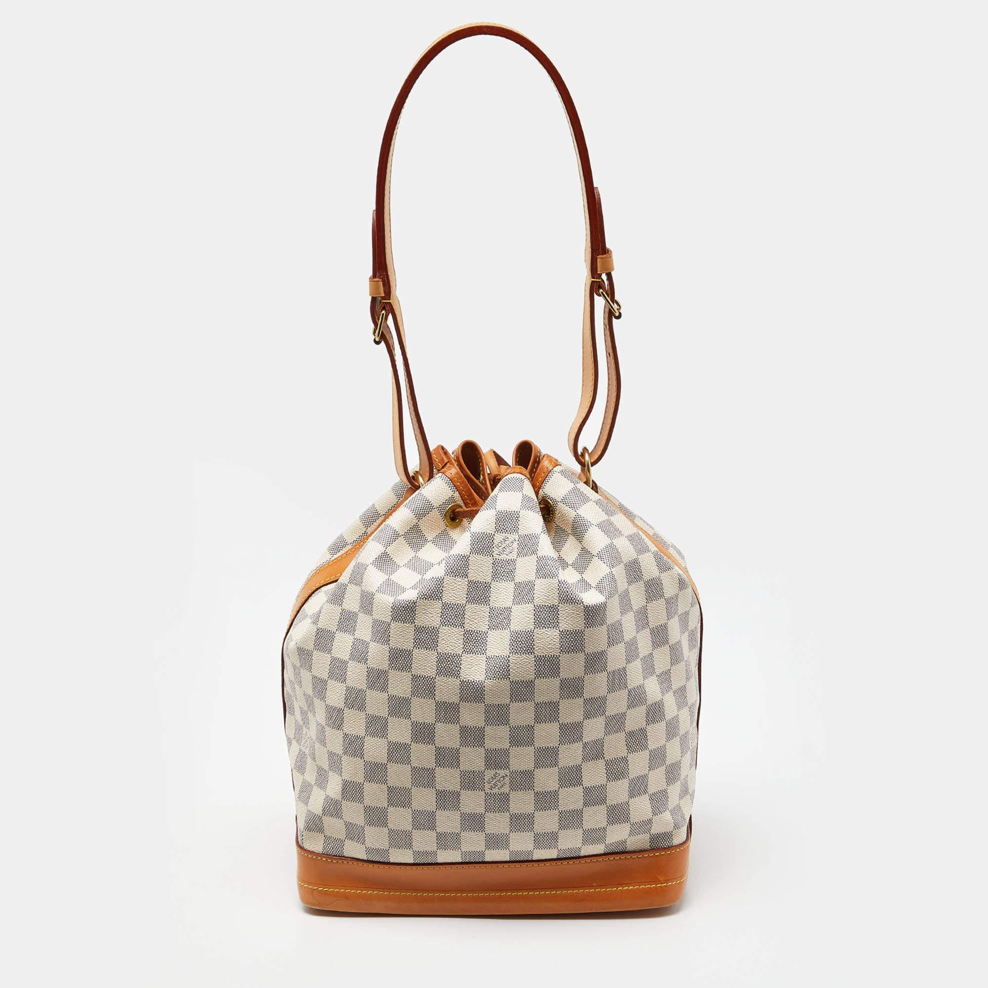 Louis Vuitton Damier Azur Canvas Noe Bag In Good Condition In Dubai, Al Qouz 2