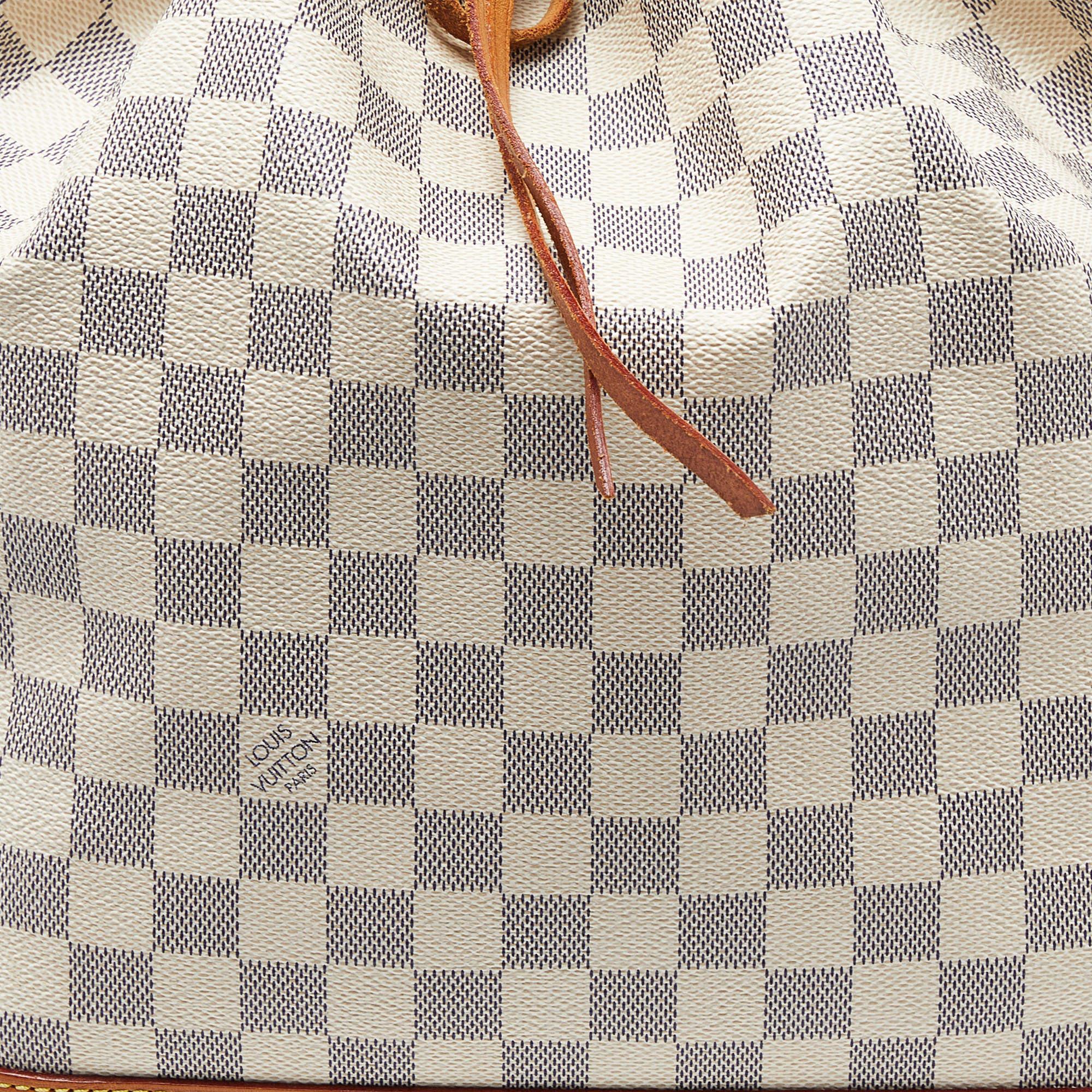 Women's Louis Vuitton Damier Azur Canvas Noe Bag