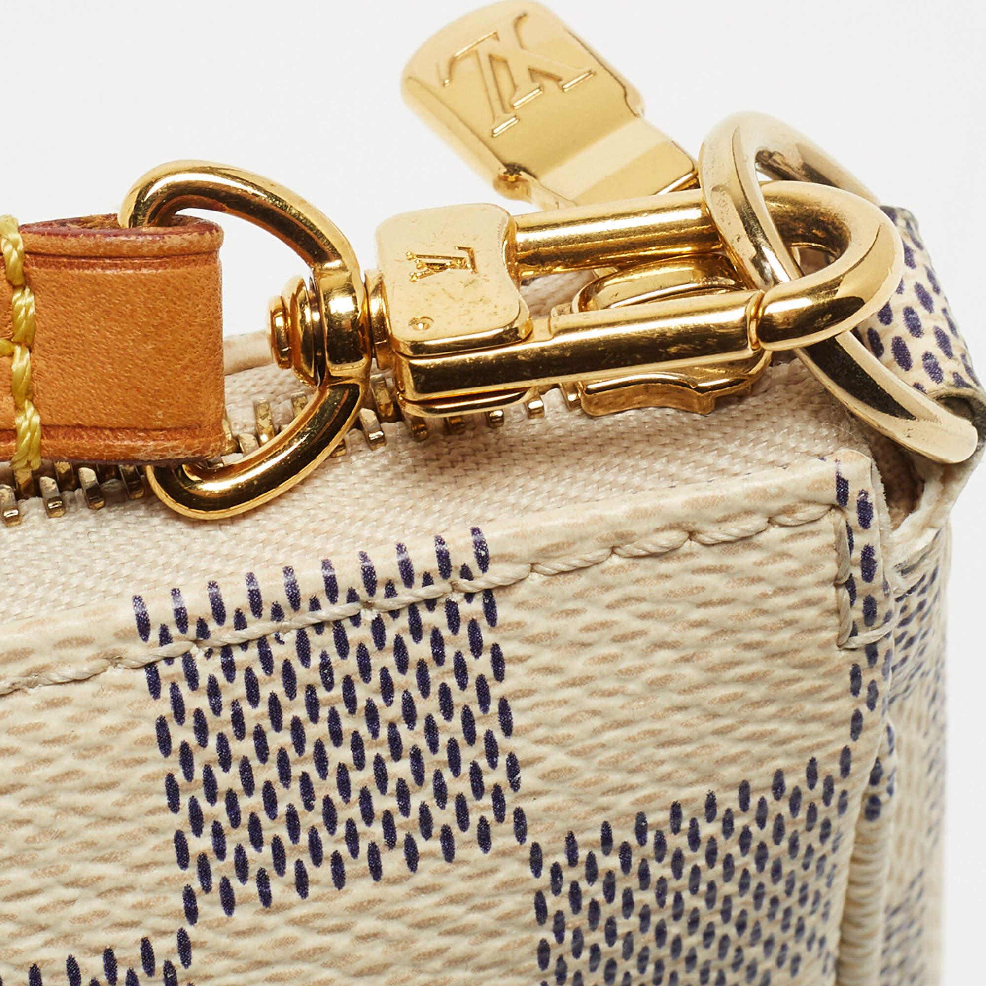 Louis Vuitton Damier Azur Canvas Pochette Accessoires Bag 5