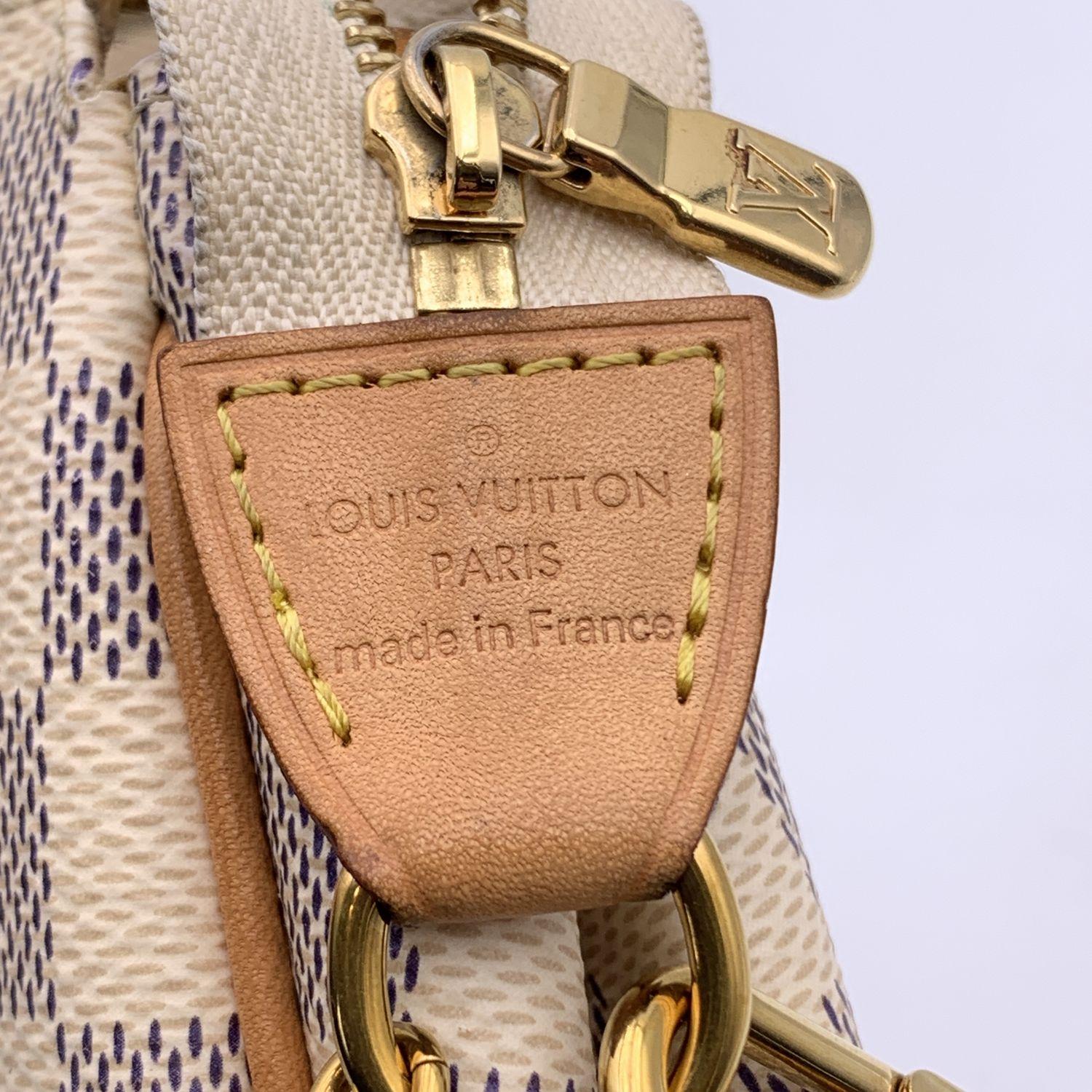 Louis Vuitton Damier Azur Canvas Pochette Eva Shoulder Bag 3