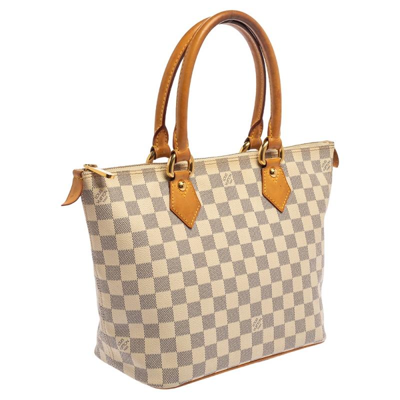 Louis Vuitton Damier Azur Canvas Saleya PM Bag In Good Condition In Dubai, Al Qouz 2