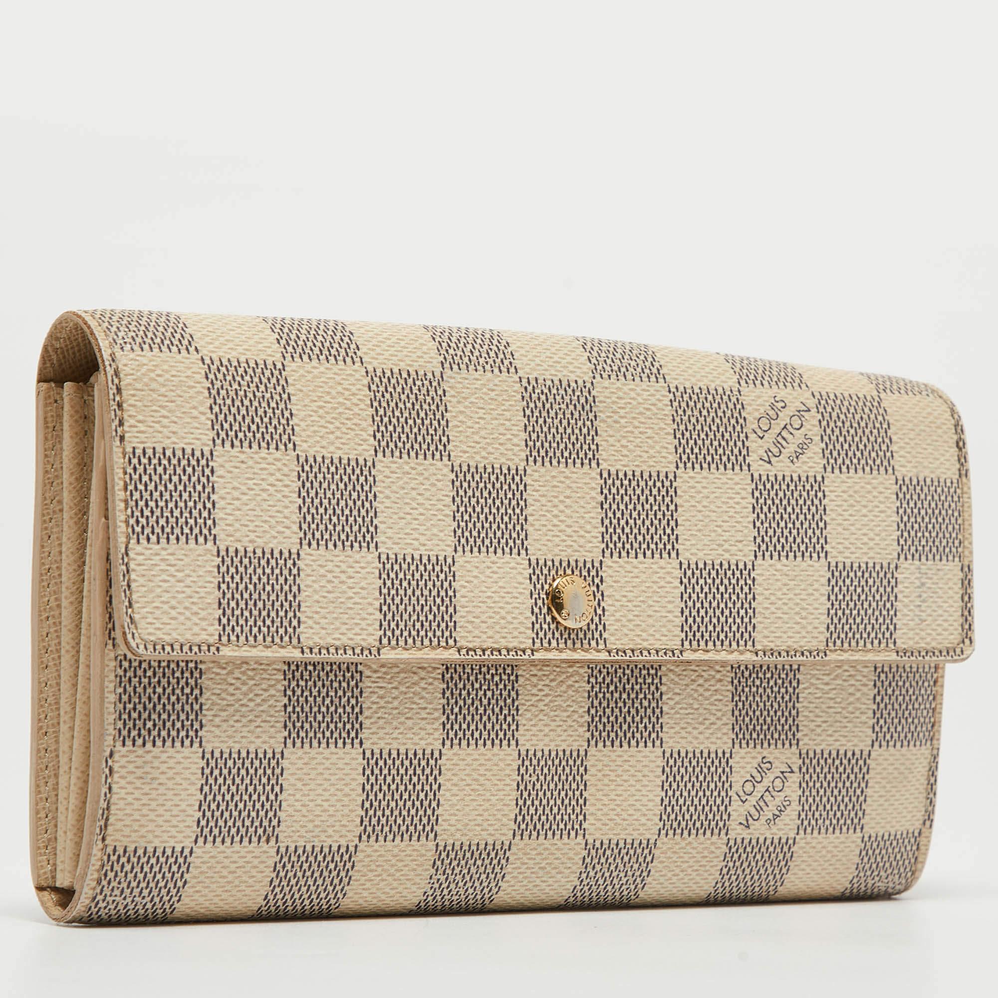 Louis Vuitton Damier Azur Canvas Sarah Wallet 1