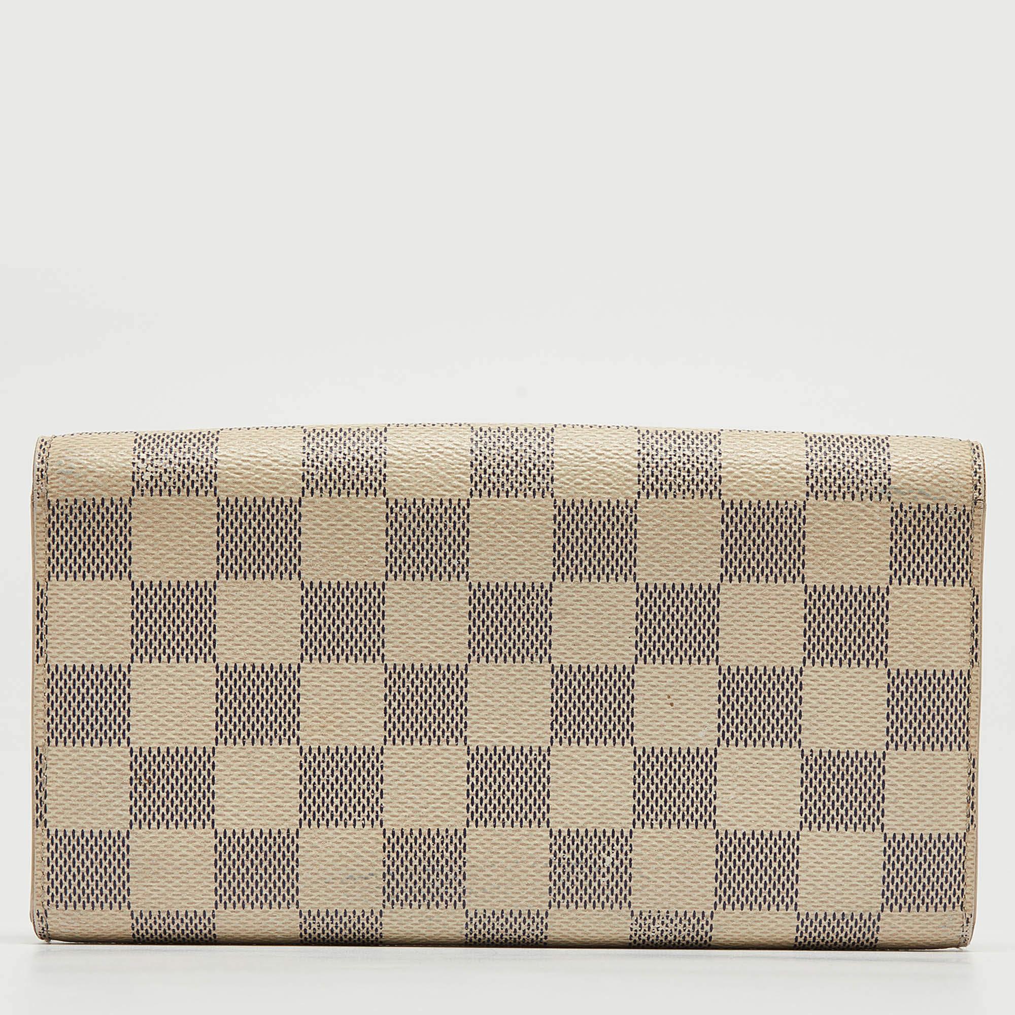 Louis Vuitton Damier Azur Canvas Sarah Wallet 2