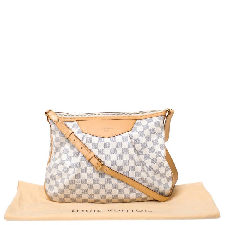 Louis Vuitton Damier Azur Canvas Siracusa MM Bag For Sale at