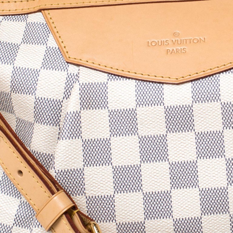 Louis Vuitton Damier Azur Canvas Siracusa MM Bag For Sale at 1stDibs   louis vuitton siracusa mm, siracusa mm damier azur, louis vuitton siracusa  discontinued