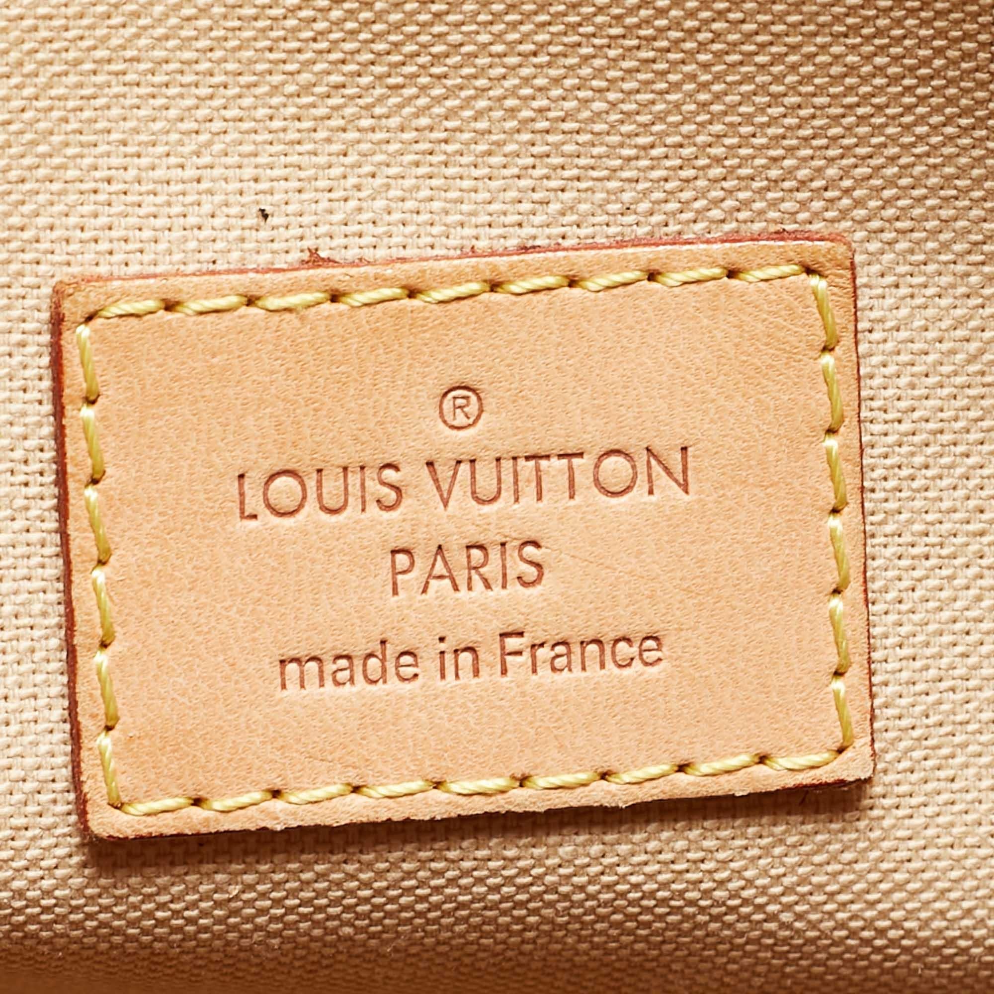 Louis Vuitton Damier Azur Siracusa MM Tasche aus Segeltuch aus Segeltuch im Angebot 2