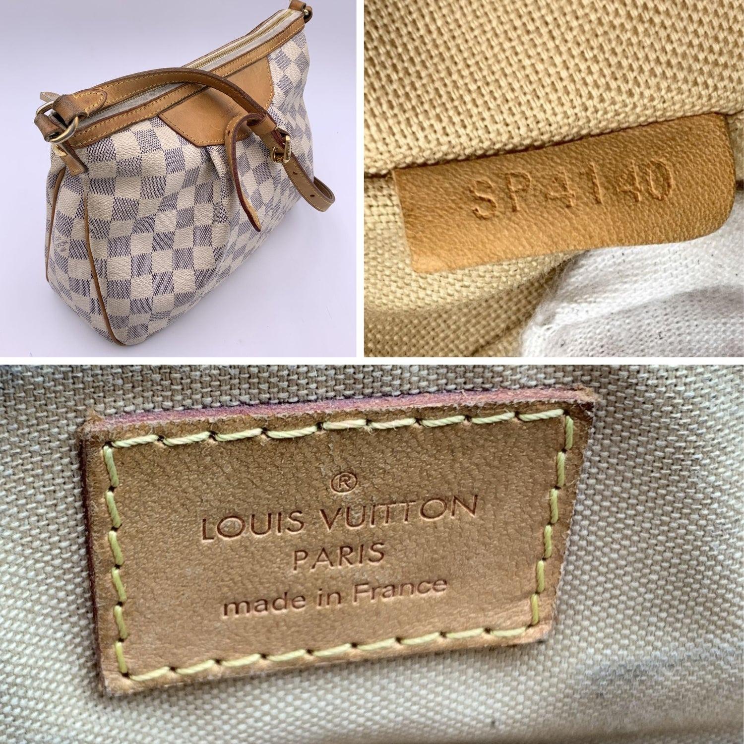 Louis Vuitton Damier Azur Canvas Siracusa PM Shoulder Bag In Good Condition In Rome, Rome