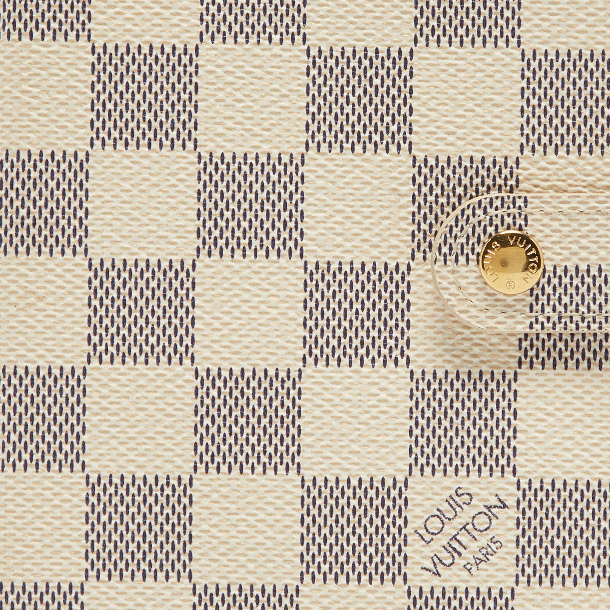 Louis Vuitton Damier Azur Canvas Small Ring Agenda Cover 2
