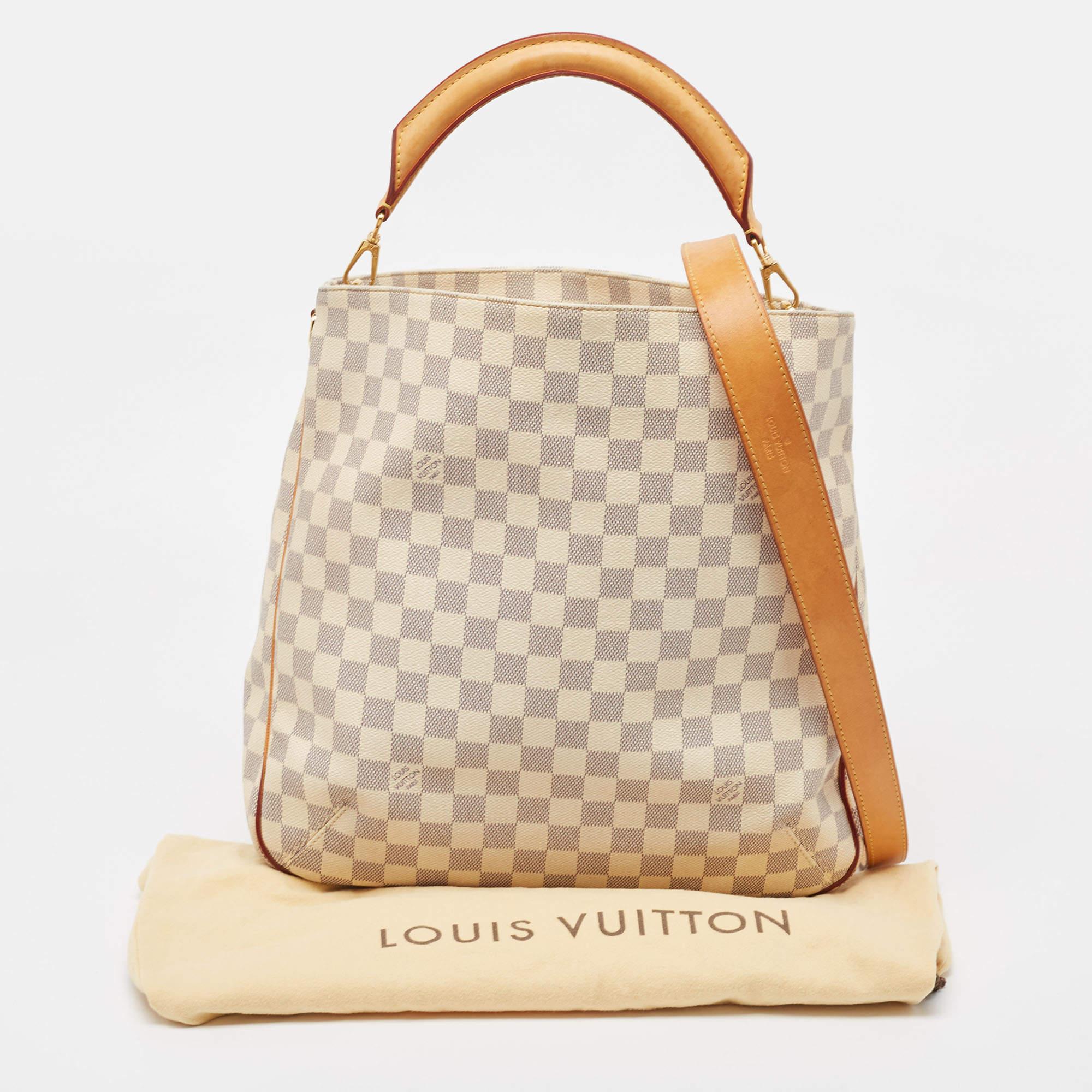 Louis Vuitton Damier Azur Canvas Soffi Bag 4
