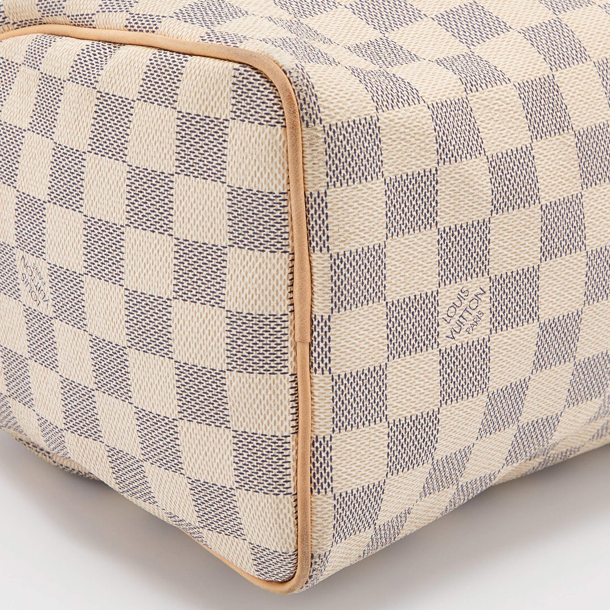 Louis Vuitton Damier Azur Canvas Speedy 25 Bag 6