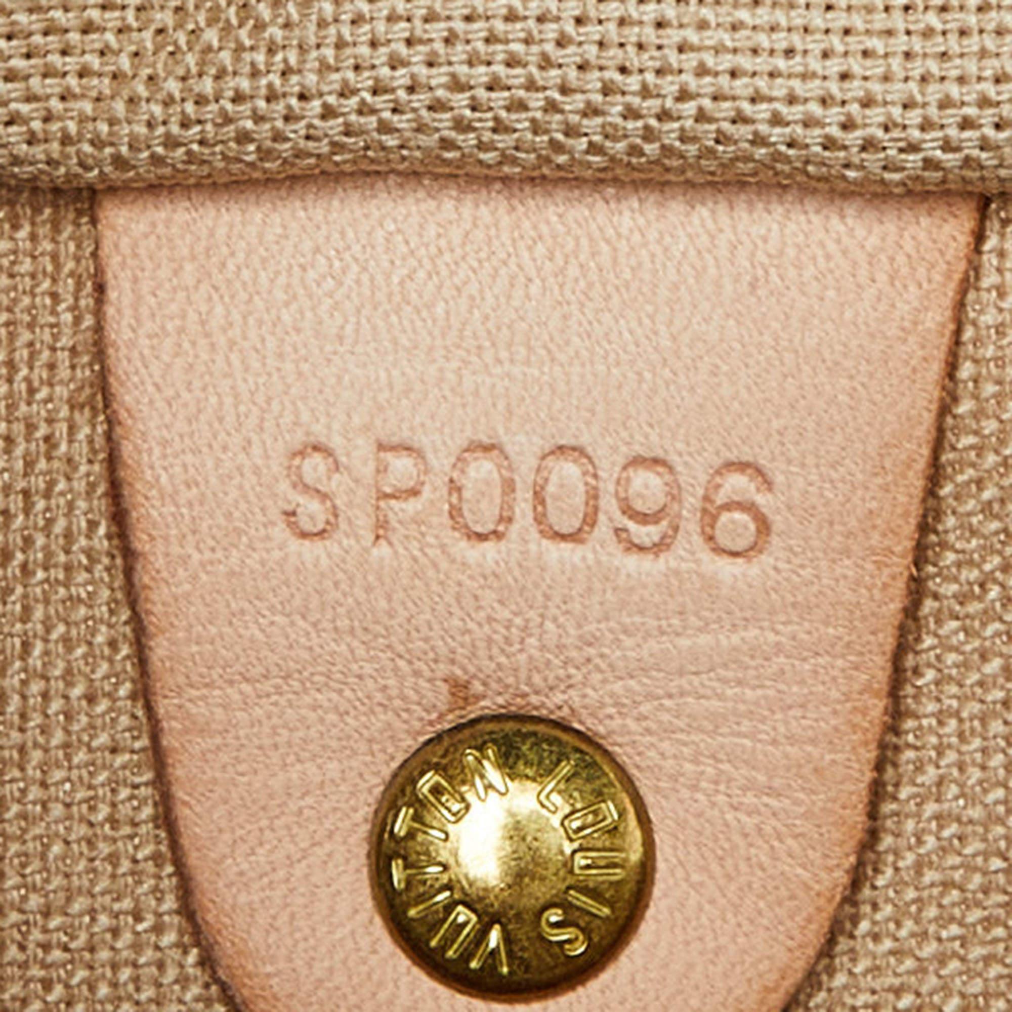 Louis Vuitton - Sac Speedy 25 en toile damier azur en vente 7