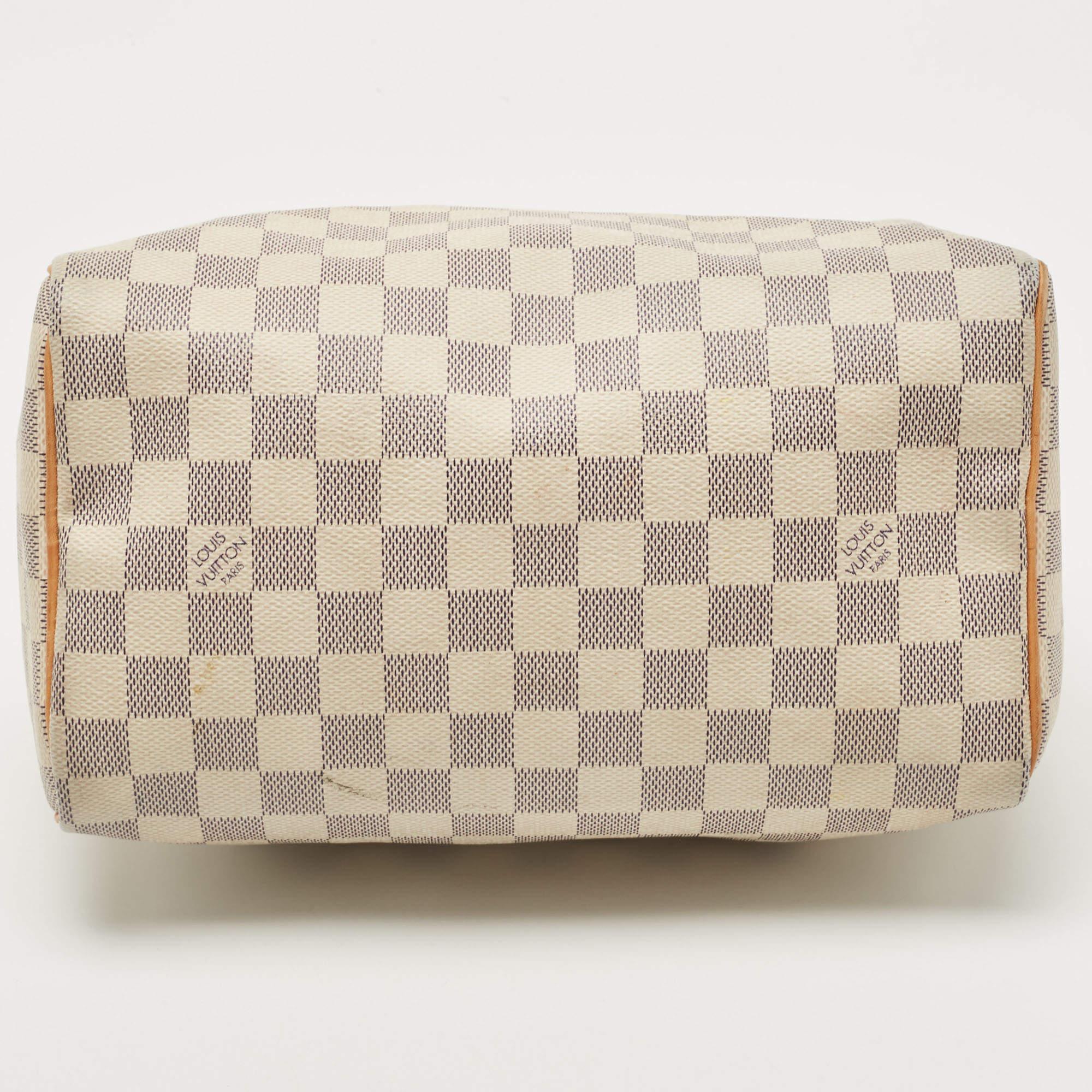 Louis Vuitton Damier Azur Canvas Speedy 25 Bag 10