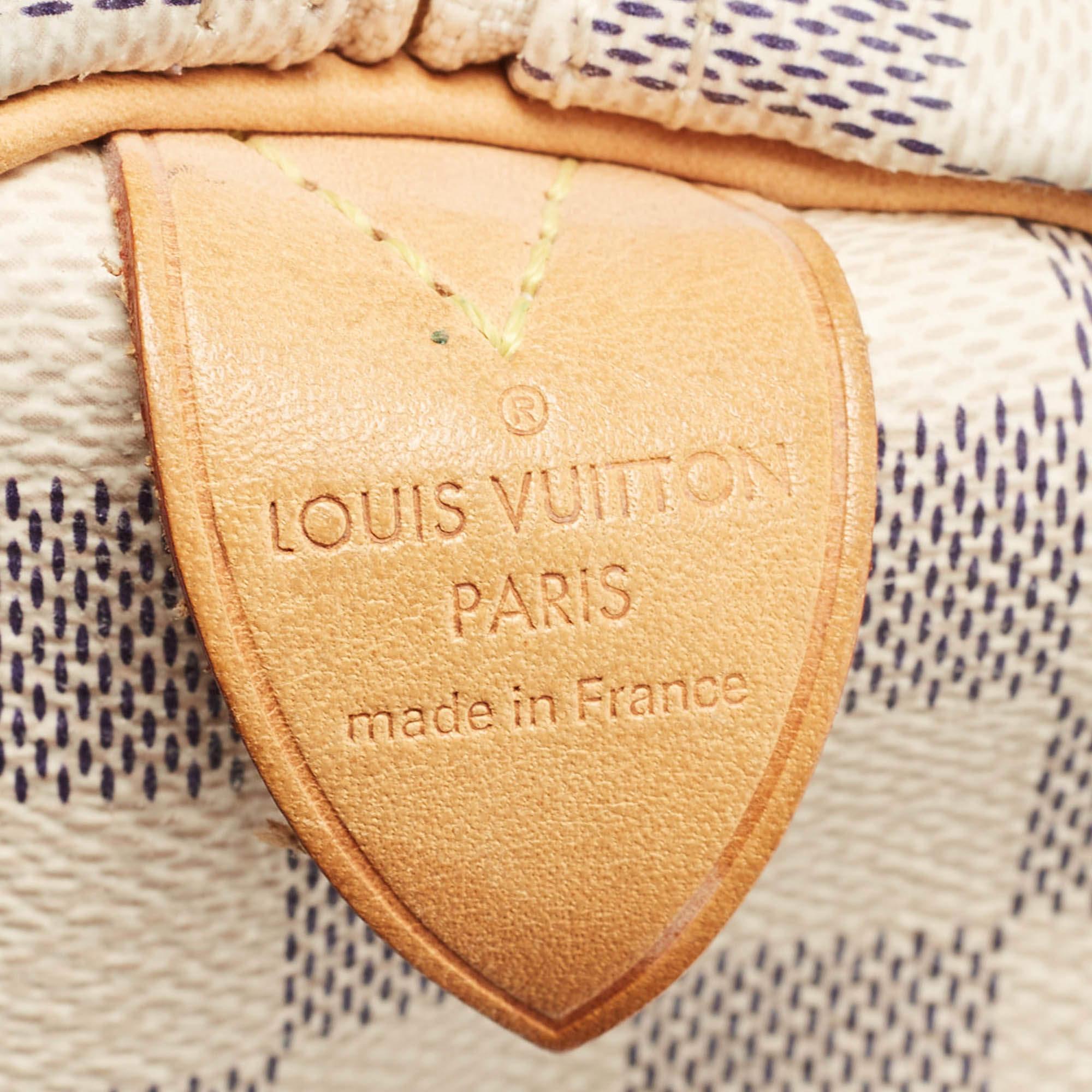 Louis Vuitton Damier Azur Canvas Speedy 25 Bag 2